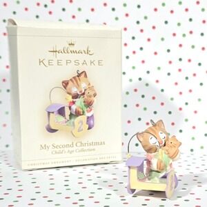 Hallmark Keepsake My Second Christmas  Kitten Ornament 2004